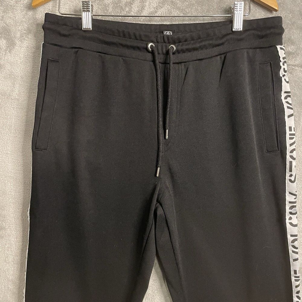 Volcom Stone Album Men's Large  Track‎ Pants Sweatpants Black True To This